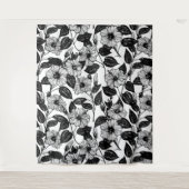 ハイビスカス模様 タペストリー (正面)