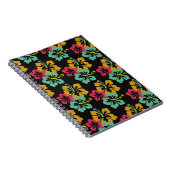 ハイビスカス模様 ノートブック (右側)