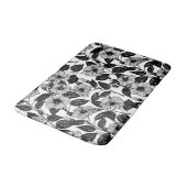 ハイビスカス模様 バスマット (アングル)