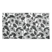 ハイビスカス模様 枕カバー (裏面-左)