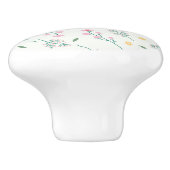 ハイビスカス水彩植物咲きシームレス セラミックノブ (側面)