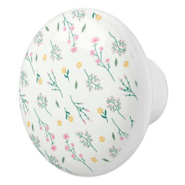 ハイビスカス水彩植物咲きシームレス セラミックノブ