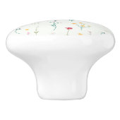 ハイビスカス水彩植物咲きシームレス セラミックノブ (側面)