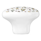 ハイビスカス水彩植物咲きシームレス セラミックノブ (側面)