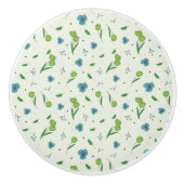 ハイビスカス水彩植物咲きシームレス セラミックノブ (正面)