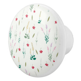 ハイビスカス水彩植物咲きシームレス セラミックノブ