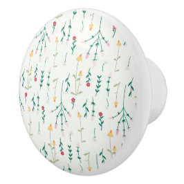 ハイビスカス水彩植物咲きシームレス セラミックノブ