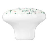 ハイビスカス水彩植物咲きシームレス セラミックノブ (側面)