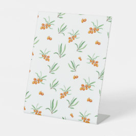 ハイビスカス水彩植物咲きシームレス 台座サイン