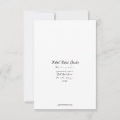 ハイビスカス熱帯ノートカード サンキューカード (裏面)