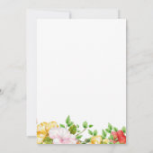 ハイビスカス熱帯フローラ結婚式招待状 招待状 (裏面)