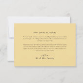 ハイビスカス熱帯フローラ行先結婚式 サンキューカード (裏面)