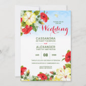 ハイビスカス熱帯フローラ 招待状 (正面)