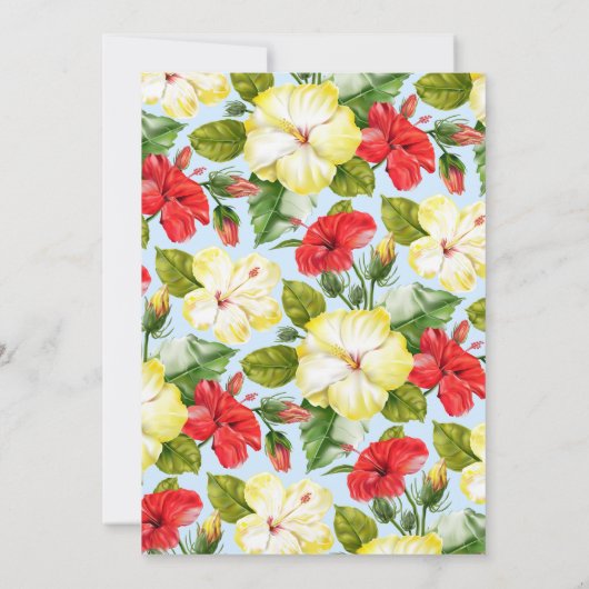 ハイビスカス熱帯フローラ 招待状 (裏面)