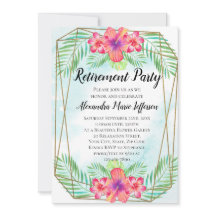 ハイビスカス熱帯ルアウ（ハワイ式宴会）ビーチ退職パーティー