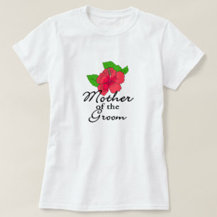 ハイビスカス熱帯性新郎の母 Tシャツ