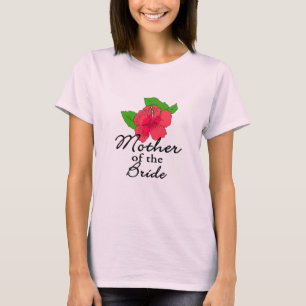 ハイビスカス熱帯性花嫁の母 Tシャツ