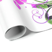 ハイビスカス熱帯花リース ラッピングペーパー (ロールコーナー)