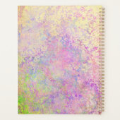 ハイビスカス熱帯花虹色ピンク金ゴールドかわいい プランナー手帳 (裏面)