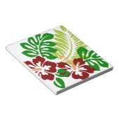 ハイビスカス熱帯花 ノートパッド (アングル)