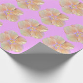 ハイビスカス熱帯花 ラッピングペーパー (角)