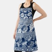 ハイビスカス熱帯葉ハワイオーナメントワルパプ エプロン (インサイチュ)