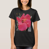 ハイビスカス特別宝バイブル聖句の写真 Tシャツ (正面)