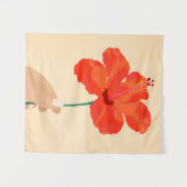 ハイビスカス病 タペストリー (正面(横))