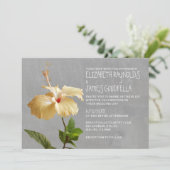 ハイビスカス結婚式招待状 招待状 (スタンド正面)