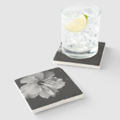 ハイビスカス花 ストーンコースター (横)