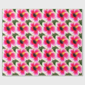 ハイビスカス花 ラッピングペーパー (フラット)