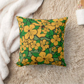 ハイビスカス花#3 クッション (ブランケット)