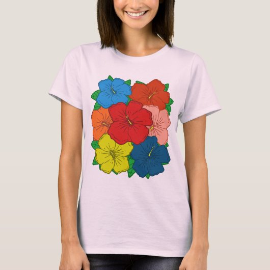 ハイビスカス花#7 Tシャツ (正面)