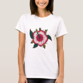 ハイビスカス花 Tシャツ (正面)