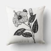 ハイビスカス花III クッション (裏面)