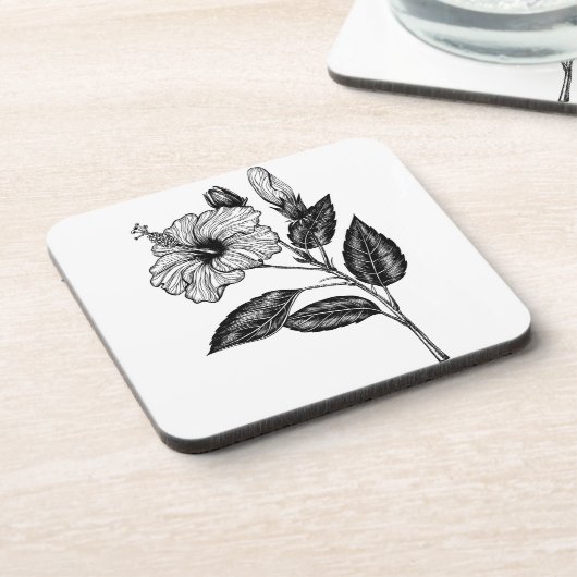 ハイビスカス花III コースター (左側)
