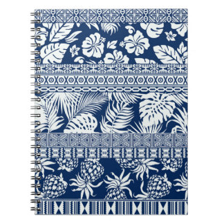 ハイビスカス葉、ハワイアンオーナメント。 ノートブック