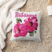 ハイビスカス装飾用クッション クッション (ブランケット)