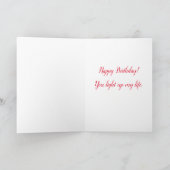 ハイビスカス誕生日カード カード (内部)