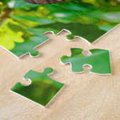 ハイビスカス赤いハート ジグソーパズル (側面)