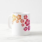 ハイビスカス開花色 コーヒーマグカップ (正面左)