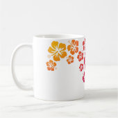 ハイビスカス開花色 コーヒーマグカップ (左)