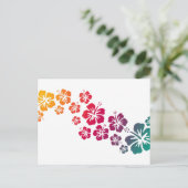 ハイビスカス開花色 ポストカード (スタンド正面)