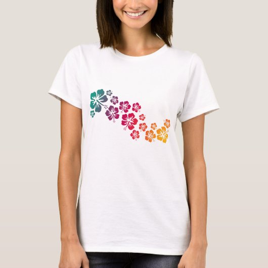 ハイビスカス開花色 Tシャツ (正面)