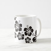 ハイビスカス開花(黒) コーヒーマグカップ (正面右)