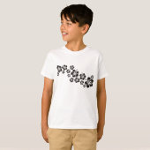 ハイビスカス開花(黒) Tシャツ (正面フル)