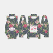 ハイビスカス60thバースデーパーティーありがとうございますお願いボックス フェイバーボックス (折り畳みなし)