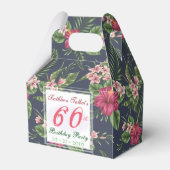ハイビスカス60thバースデーパーティーありがとうございますお願いボックス フェイバーボックス (正面サイド)
