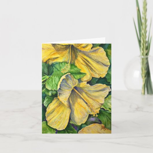 ハイビスカス カード (正面)