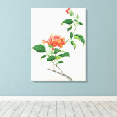 ハイビスカス キャンバスプリント (インサイチュ (ウッドフロア))